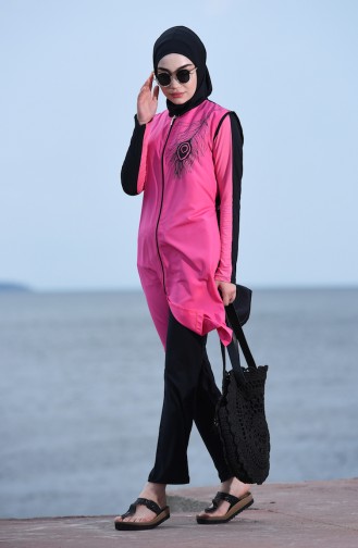 Pink Swimsuit Hijab 405-06