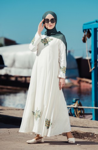 Robe Hijab Blanc 22210-06