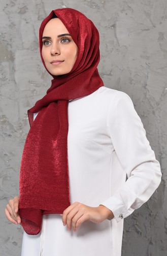 Karaca Parıltılı Şal 90581-01 Bordo