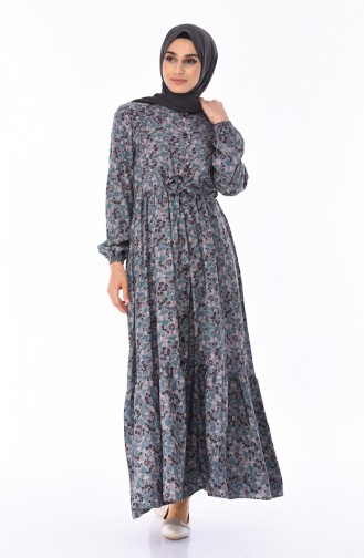 Brown Hijab Dress 0010-03