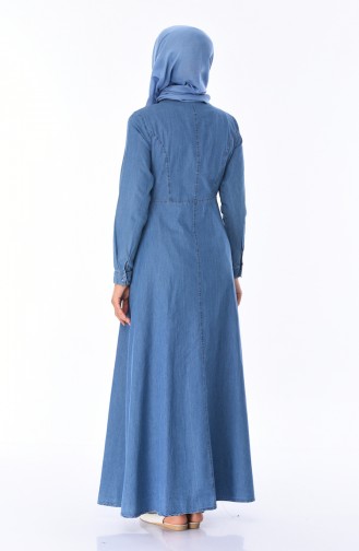 Denim Blue Hijab Dress 0301-01