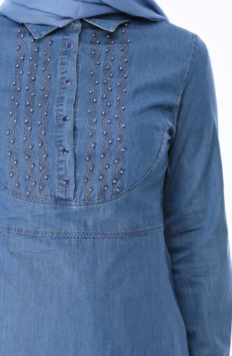 Denim Blue Hijab Dress 0301-01