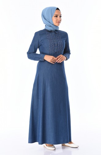 فستان أزرق كحلي 0301-02