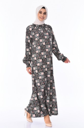 Black Hijab Dress 0080A-01
