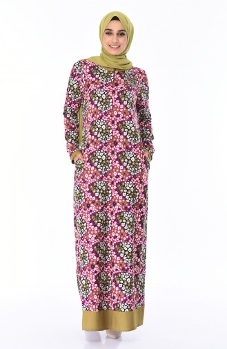 Fuchsia Hijab Dress 7Y3718700-02