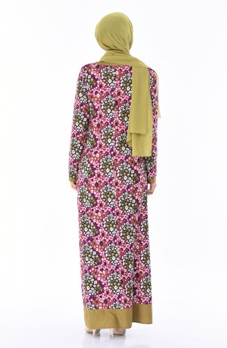 Robe a Motifs 7Y3718700-02 Fushia 7Y3718700-02