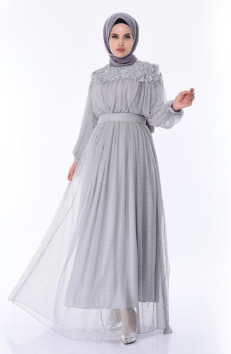 Robe de Soirée 5070-02 Gris 5070-02