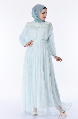 Robe de Soirée 5070-03 Vert Menthe 5070-03