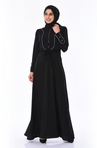 Black İslamitische Jurk 8152-06