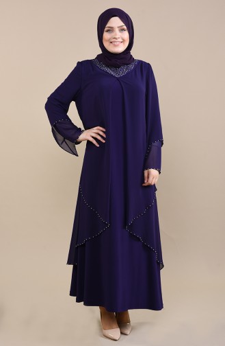 Purple İslamitische Avondjurk 3146-03