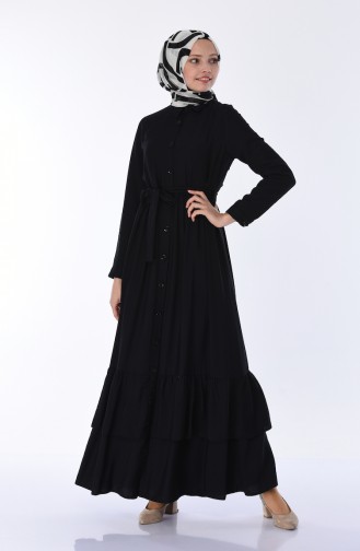 Robe Hijab Noir 4282-01