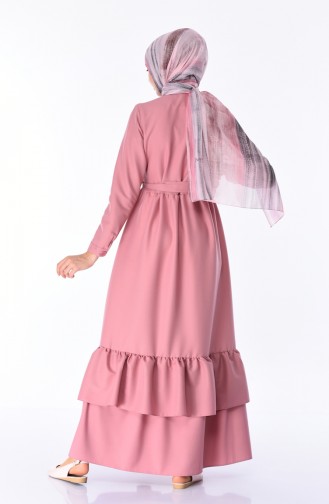 Dusty Rose Hijab Dress 4282A-01