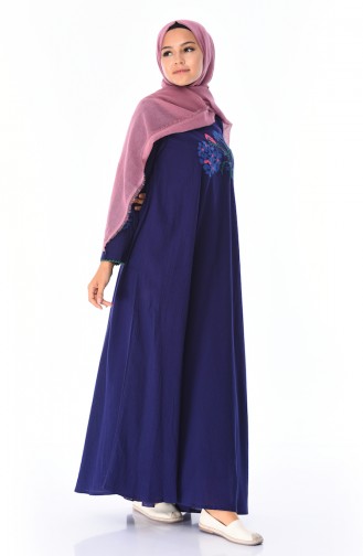 Purple Hijab Dress 22203-05