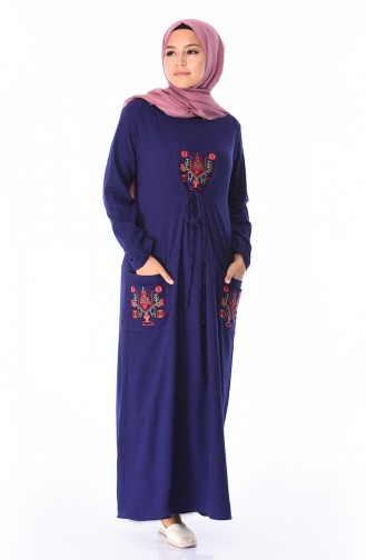 Lila Hijab Kleider 22205-05