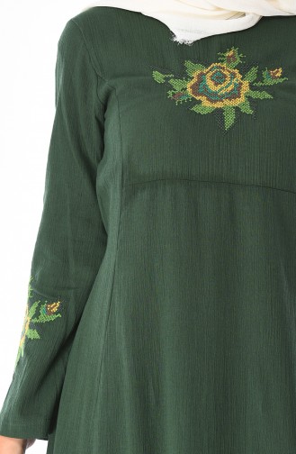 Green Hijab Dress 22210-04