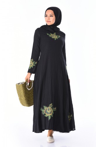 Black Hijab Dress 22210-05