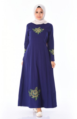 Purple Hijab Dress 22210-08