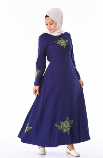 Purple Hijab Dress 22210-08