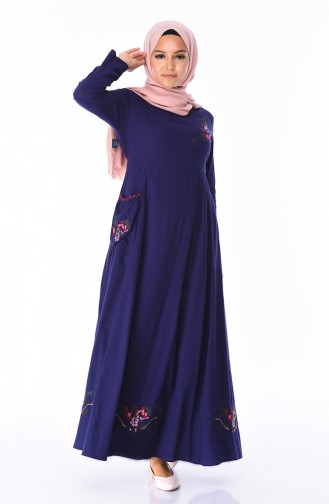 Purple Hijab Dress 22215-06