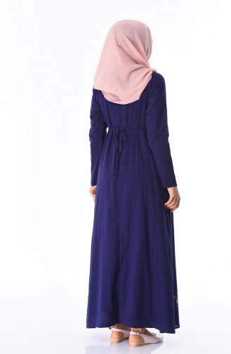 Purple Hijab Dress 22215-06
