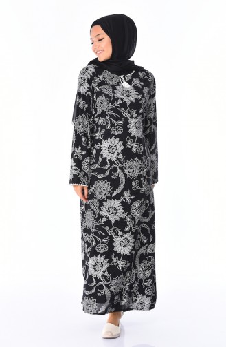 Black İslamitische Jurk 32201-02