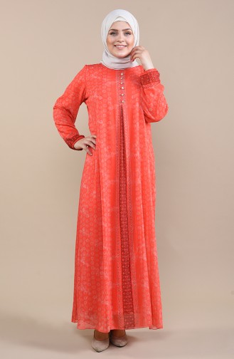 Coral Hijab Dress 6Y3622400-01