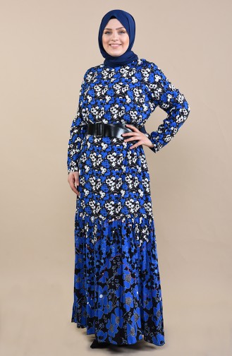 Saxe Hijab Dress 8Y3841202-01