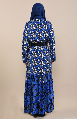 Saxe Hijab Dress 8Y3841202-01