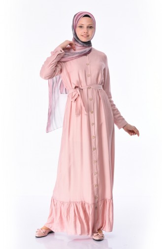 Powder Hijab Dress 1030-02