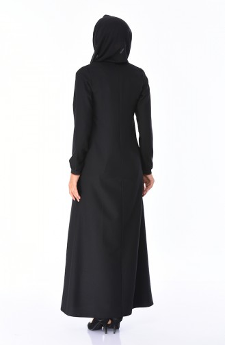 Black Hijab Dress 0244-01