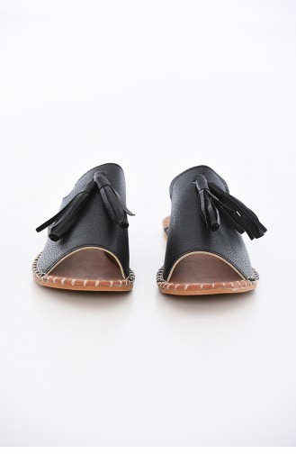Black Summer Slippers 2180-27
