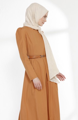 Kleid mit Gürtel 3159-07 Bisküit 3159-07