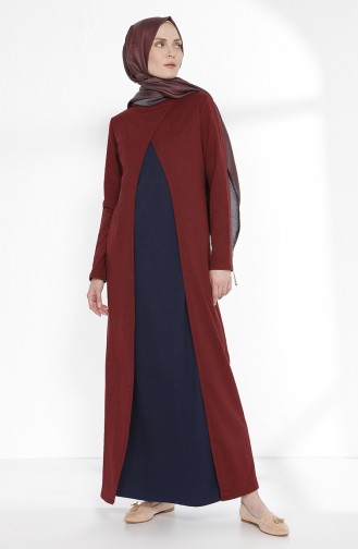 Ensemble Robe 2895-20 Bordeaux Bleu Marine 2895-20