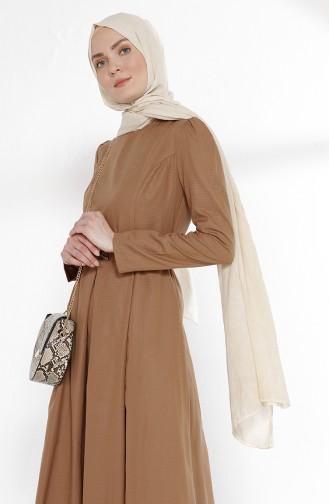 TUBANUR Belted Dress 2781-04 Camel 2781-04