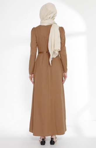 TUBANUR Belted Dress 2781-04 Camel 2781-04