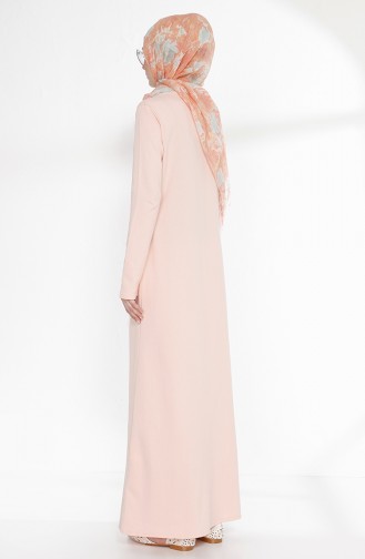 توبانور فستان بتصميم موصول بقطعة 2895-19 لون وردي وبيج فاتح 2895-19