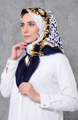 Navy Blue Hoofddoek 2303-09