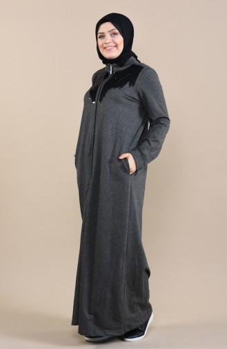 Anthracite Abaya 10006-04