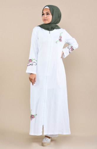 White Abaya 22206-06