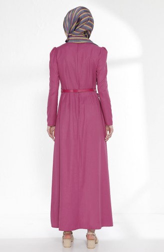 Robe avec Ceinture 2781-10 Fushia 2781-10