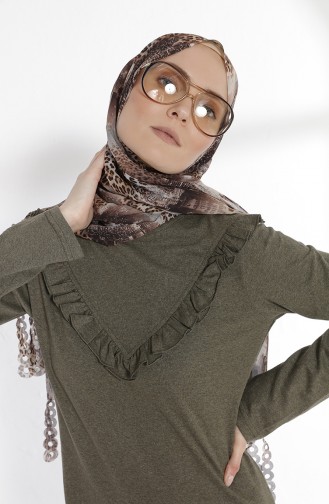 Khaki Hijab Kleider 2992-06