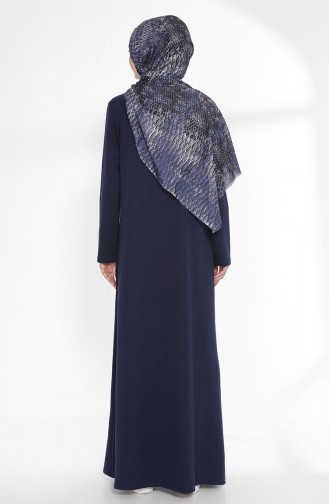 Lila Hijab Kleider 2895-22