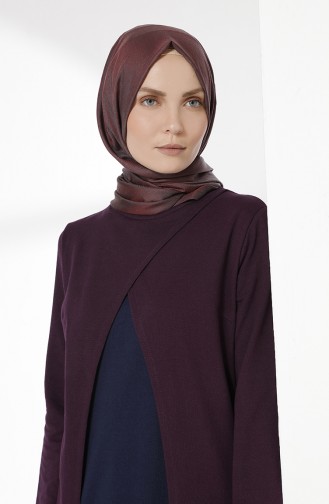 Lila Hijab Kleider 2895-23