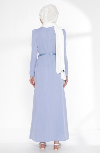 TUBANUR Belted Dress 2781-20 Blue 2781-20