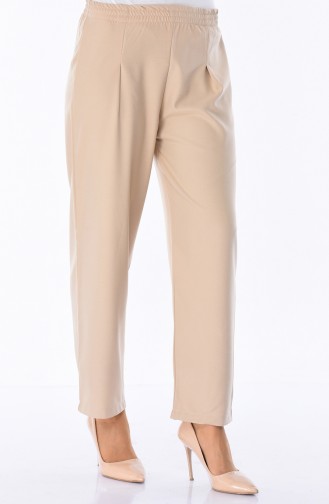 Elastic waist Pants 5272-02 Beige 5272-02