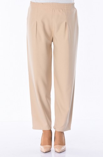 Elastic waist Pants 5272-02 Beige 5272-02