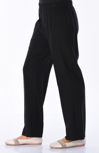 Pantalon Taille élastique 1059-01 Noir 1059-01