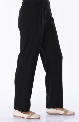 Pantalon Taille élastique 1059-01 Noir 1059-01