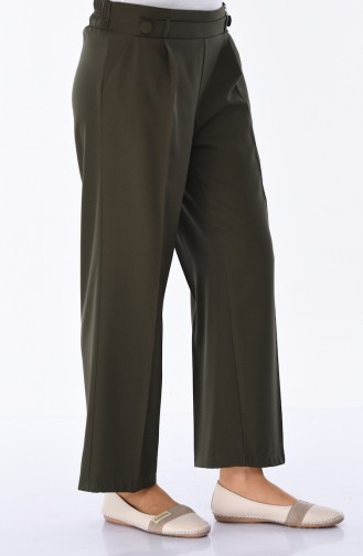 Flared Pants with Pockets 1954-01 Khaki 1954-01