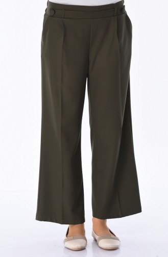 Flared Pants with Pockets 1954-01 Khaki 1954-01